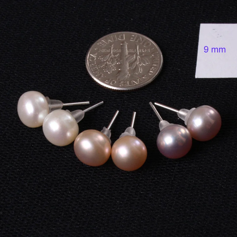 Бусины с культивированным жемчугом 9 мм круглые выбираемые цвета бусины из