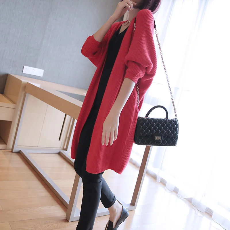 Новый Модный корейский Толстый весенне-осенний Женский вязаный свитер Свободный