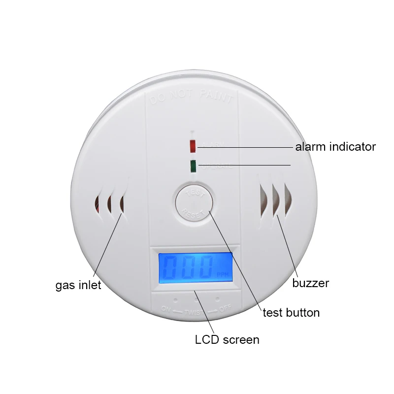 Лидер продаж 2018 бытовой детектор угарного газа с сигнализацией 85 дБ