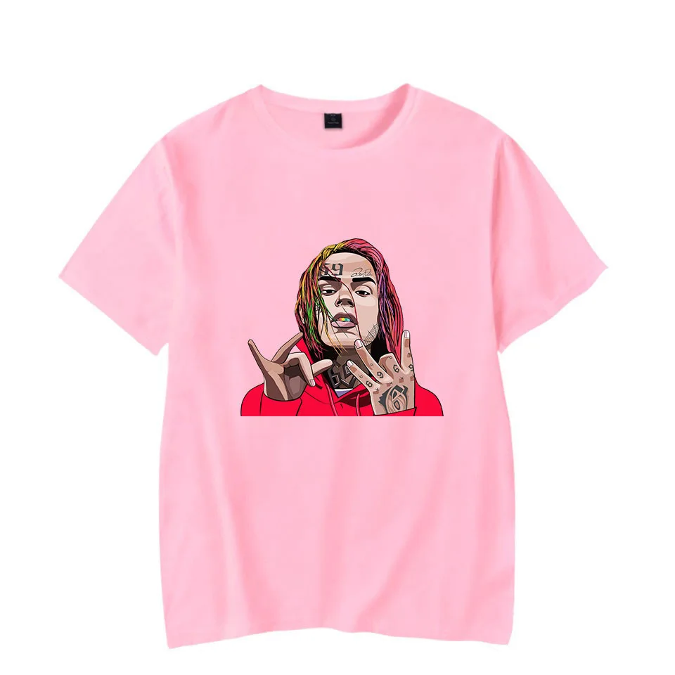 Футболка для мужчин и женщин 69 6ix9ine хип-хоп рэпер Tekashi69 футболки летние