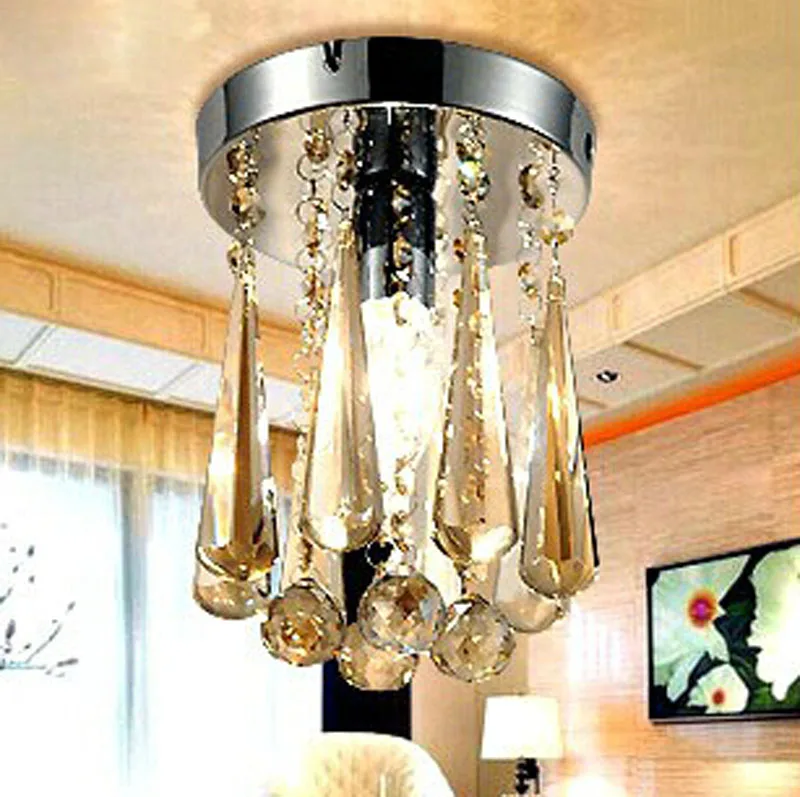 

Современная простая потолочная лампа для балкона, гостиной, спальни, светильник для коридора светодиодный светодиодная хрустальная лампа ...
