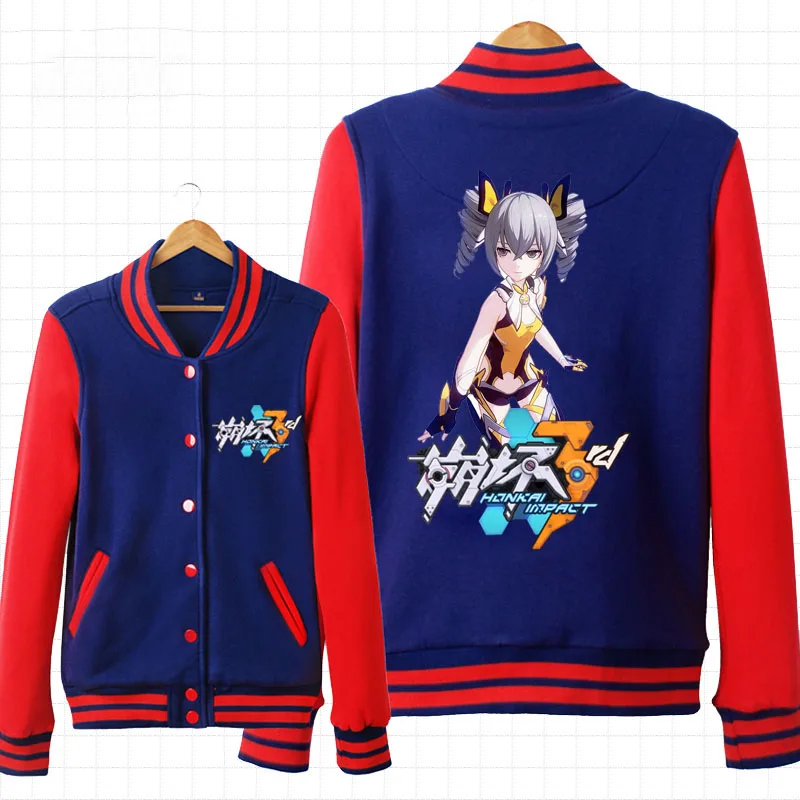 Аниме! Honkai Impact 3 Raiden Mei куртки с капюшоном костюм для косплея Модный осенне зимний
