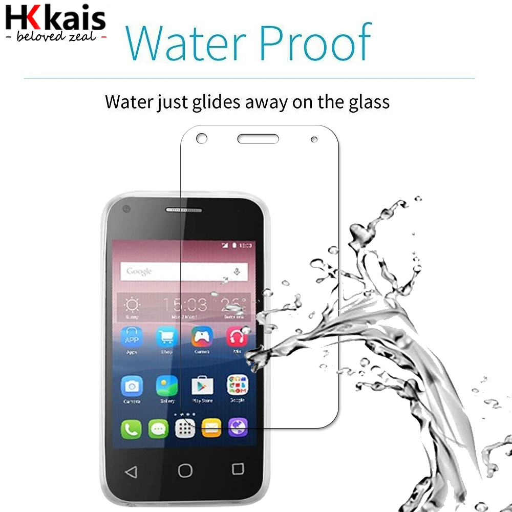 HKKAIS Tempered Glass For Alcatel One Touch Pixi 4 3.5 Screen Protector Protective | Мобильные телефоны и аксессуары