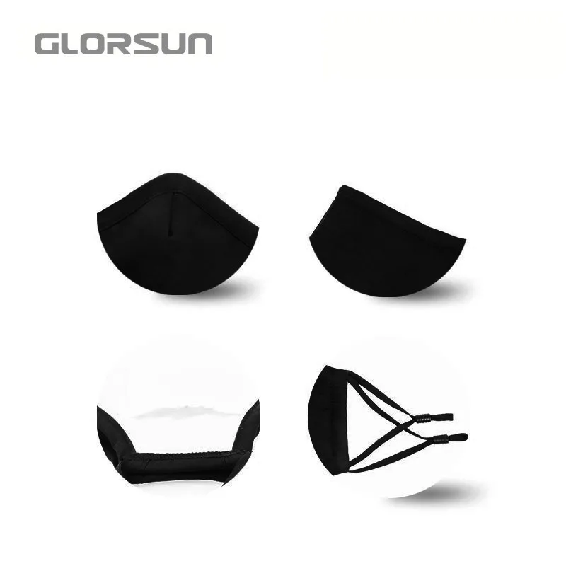 GLORSUN маска от загрязнения черного цвета n99 pm2.5 для тренировки рта, спорта, воздуха, n95, смога, пыли воздуха, против запаха, тумана, пыльца, модная смываемая маска