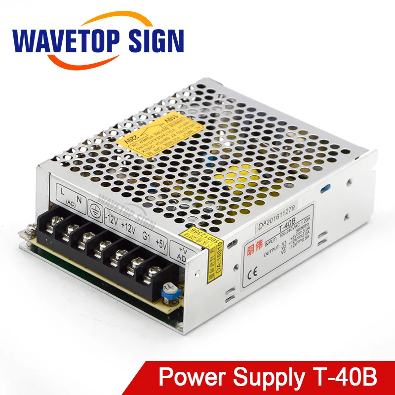 MeanWell импульсный источник питания 5 В 3A T 40B 15 Вт Вход AC 110 220 для лазерной
