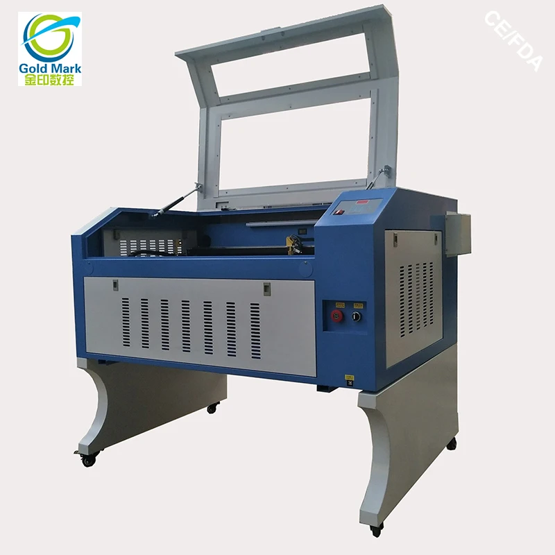 Лазерный гравировальный станок JIN ZHI YIN 80 Вт CNC CO2 с красным точечным датчиком и