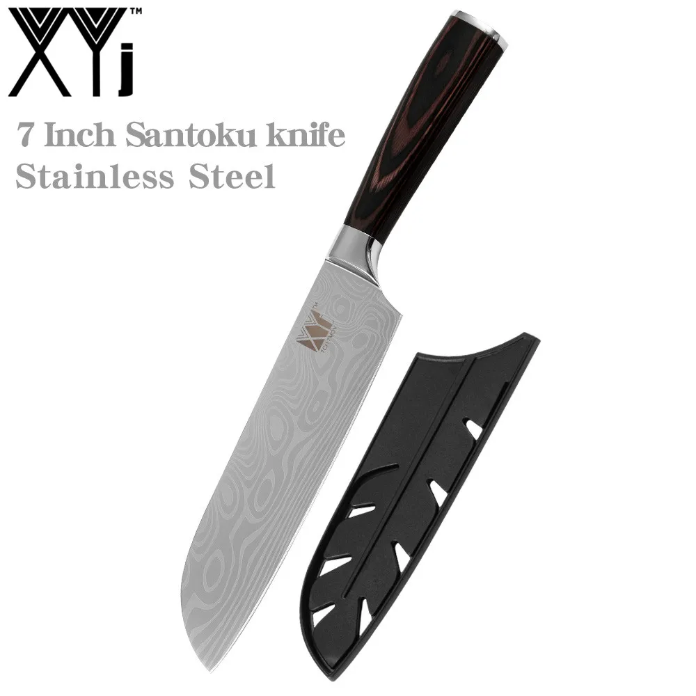 Набор кухонных ножей XYj Master Chef 7Cr17 инструменты из нержавеющей стали для шеф повара