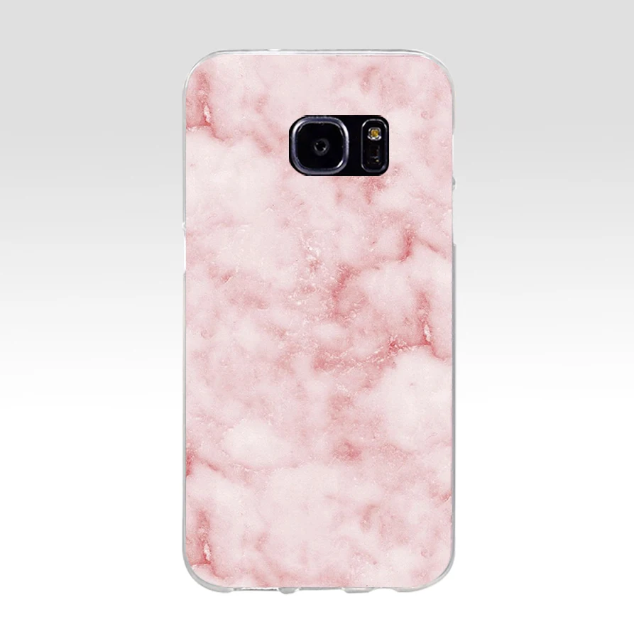 120AQ pink white blue marble Soft TPU Silicone Cover Case for samsung Galaxy s6 s6 s7 edge s8 s9 plus case