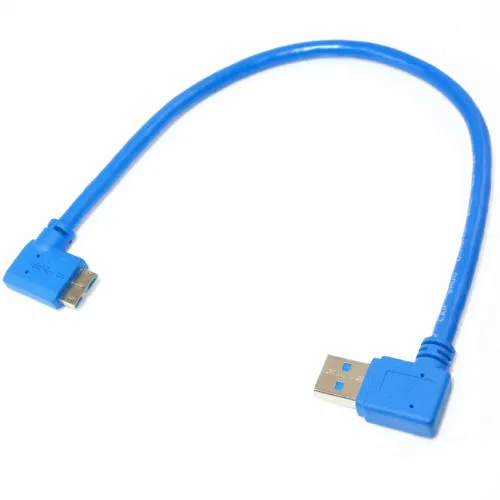 USB3.0 AM слева микро левый поворот мобильный жесткий диск Цифровой Камера кабель 90