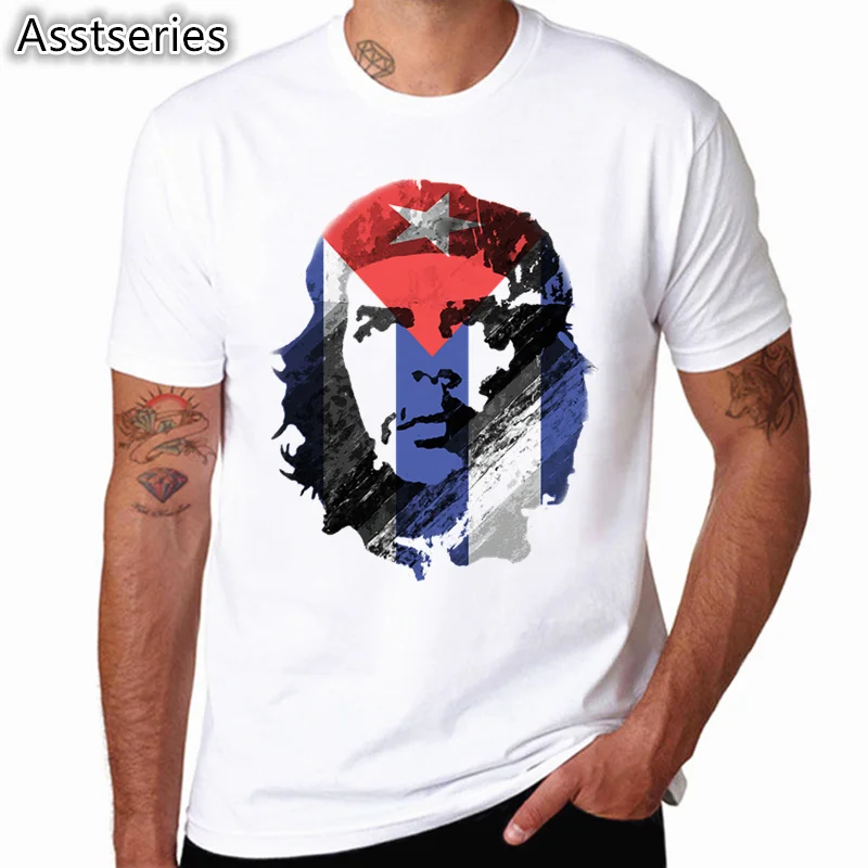 Cuba Rip Коммунистическая Che Guevara Мужская футболка модная повседневная мужская футболка с круглым вырезом летняя крутая одежда с коротким рукавом - Цвет: HCP872B