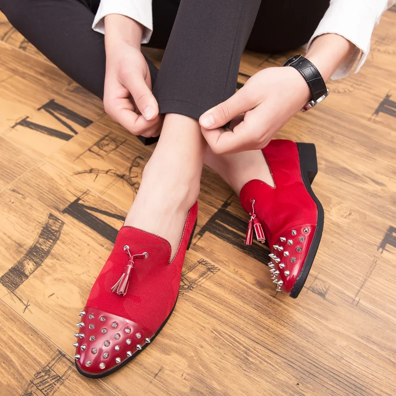 Новое поступление повседневная кожаная обувь мужские лоферы без застежки модная