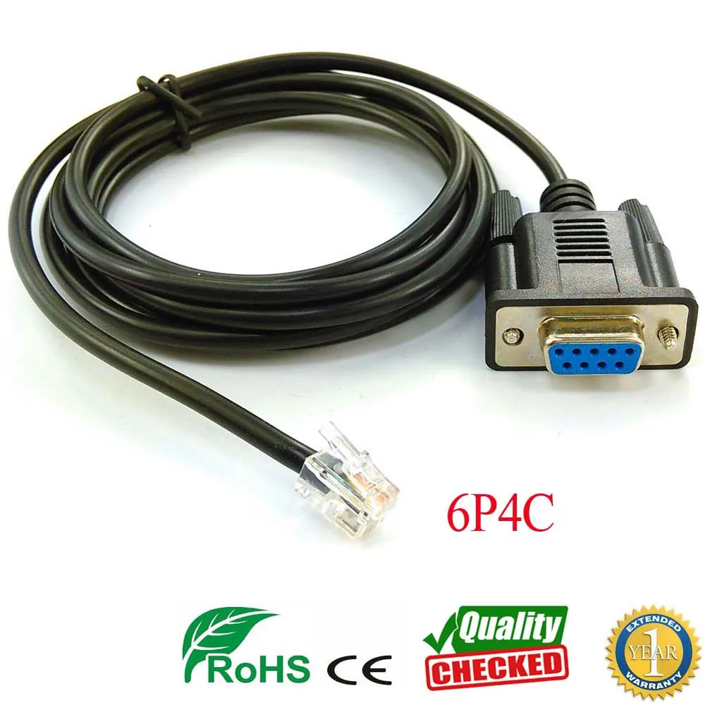 Кабель адаптера DB9F RS232 к RJ11 для mega-fabs d1, с сервоприводом D1-DNT07A D1 DNT08A