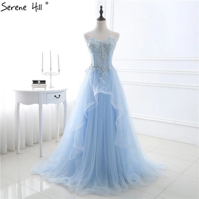 Blue Diamond Sequined Tulle пикантные вечерние платья 2019 с открытыми плечами A Line модное