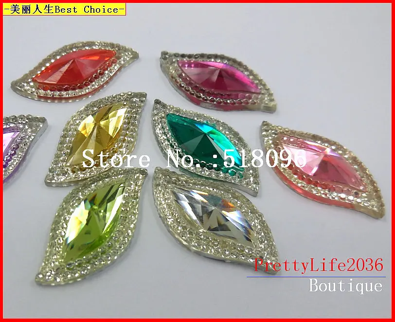 Мы Потрясающие новые Стразы Большой Формы S синий зеленый фиолетовый желтый