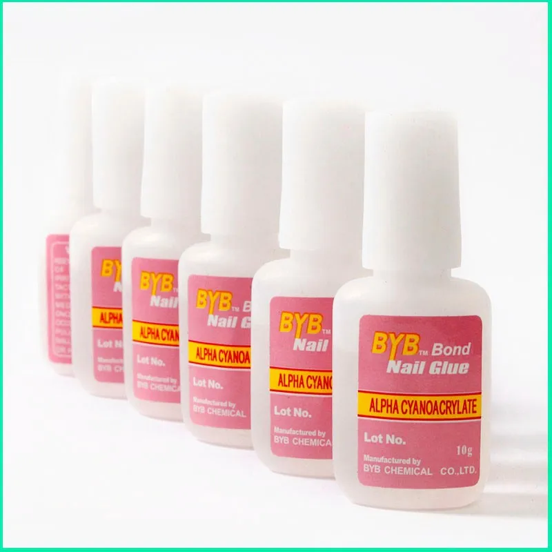 5 шт./лот 10g BYB Nail Art наконечники для клея блестящий УФ акриловый Стразы украшения с