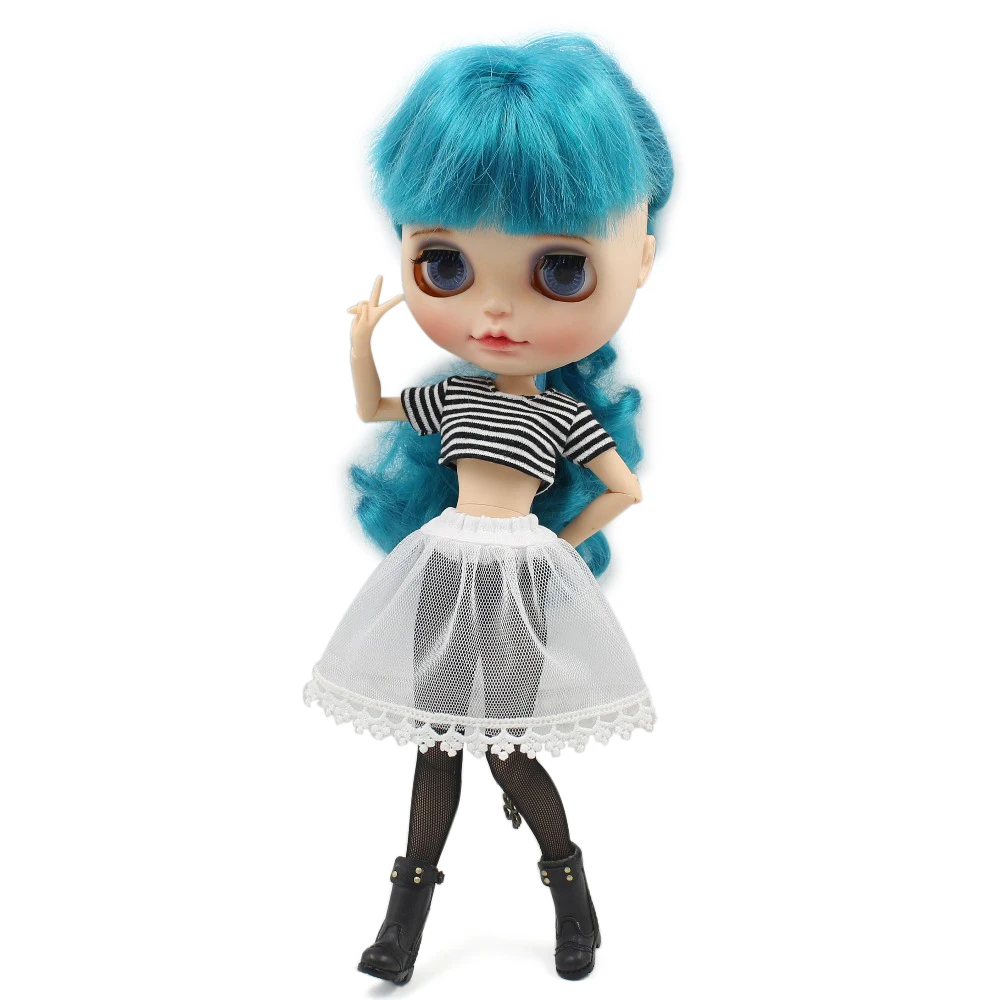 Icy blyth doll licca классная одежда короткая рубашка черные леггинсы нижнее белье, только одежда без куклы