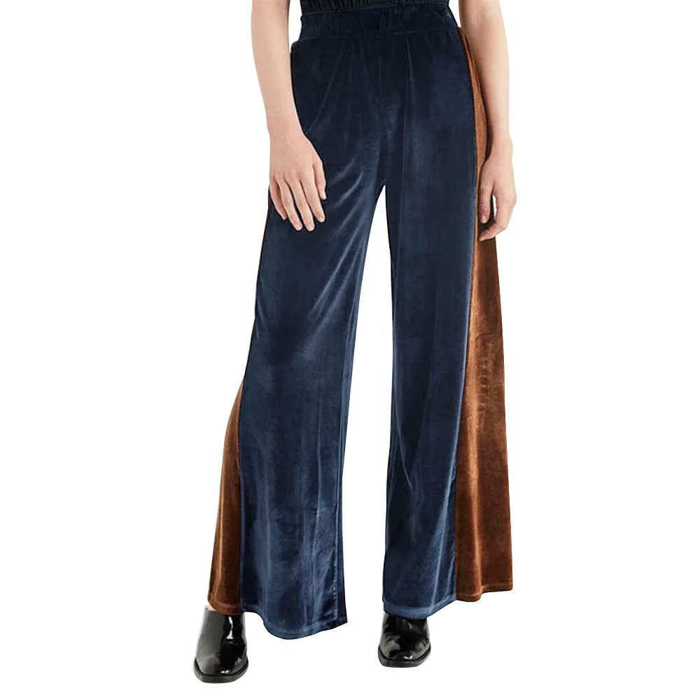 Весна модные пикантные на высоком Разделение брюки Для женщин Свободные