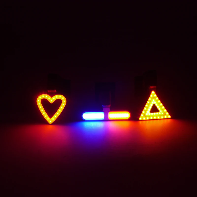 COB Bike LED Bicycle light TailLight Cycling rear waterproof Safety Warning usb rechargeable Mountain bike accessories | Лампы и