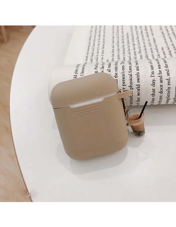Милый силиконовый беспроводной Bluetooth гарнитура зарядная коробка для Airpods силиконовый чехол для наушников Защитный чехол с подвеской