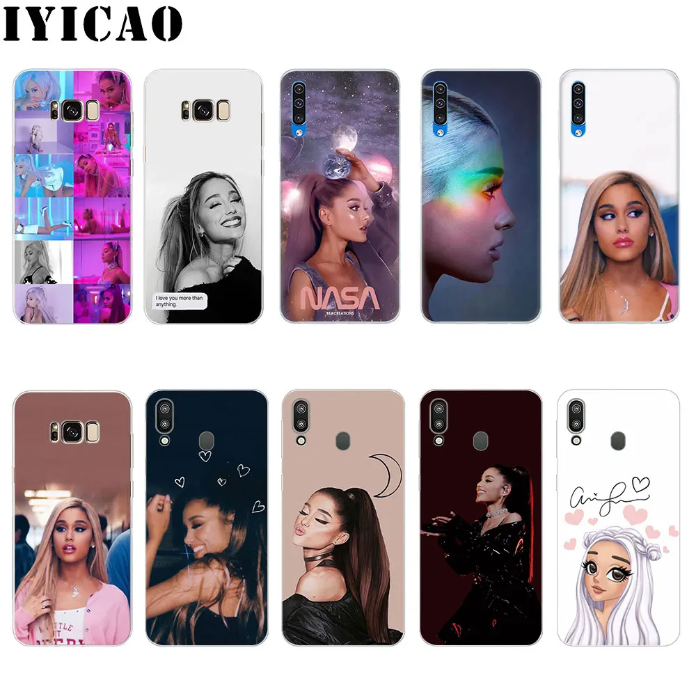 IYICAO Ариана Гранде AG радуга Жесткий чехол для Samsung Galaxy J1 J2 J3 J5 J6 J7 ЕС и США премьер M10