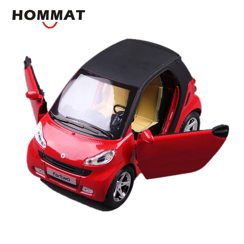 HOMMAT 1:24 моделирование Smart ForTwo литье под давлением игрушечный автомобиль модель металлическая Черная пятница детский подарок Машинки Игрушки для детей