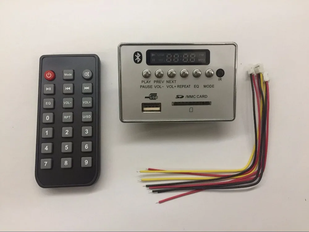 1 компл./лот 6 Key MP3 декодирующая плата Bluetooth декодер модуль без потерь WAV MP008 |