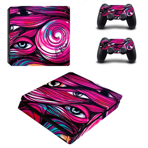YSP4S-2282 День игры Ограниченная серия PS4 тонкая кожа Виниловая наклейка, стикер для Playstation 4 PS4 Slim Skin консоль и 2 контроллера - Цвет: YSP4S-2282