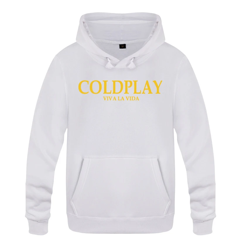 Свитшот Viva la vida - COLD PLAY Coldplay мужской рок 2018 Мужской флисовый пуловер с капюшоном