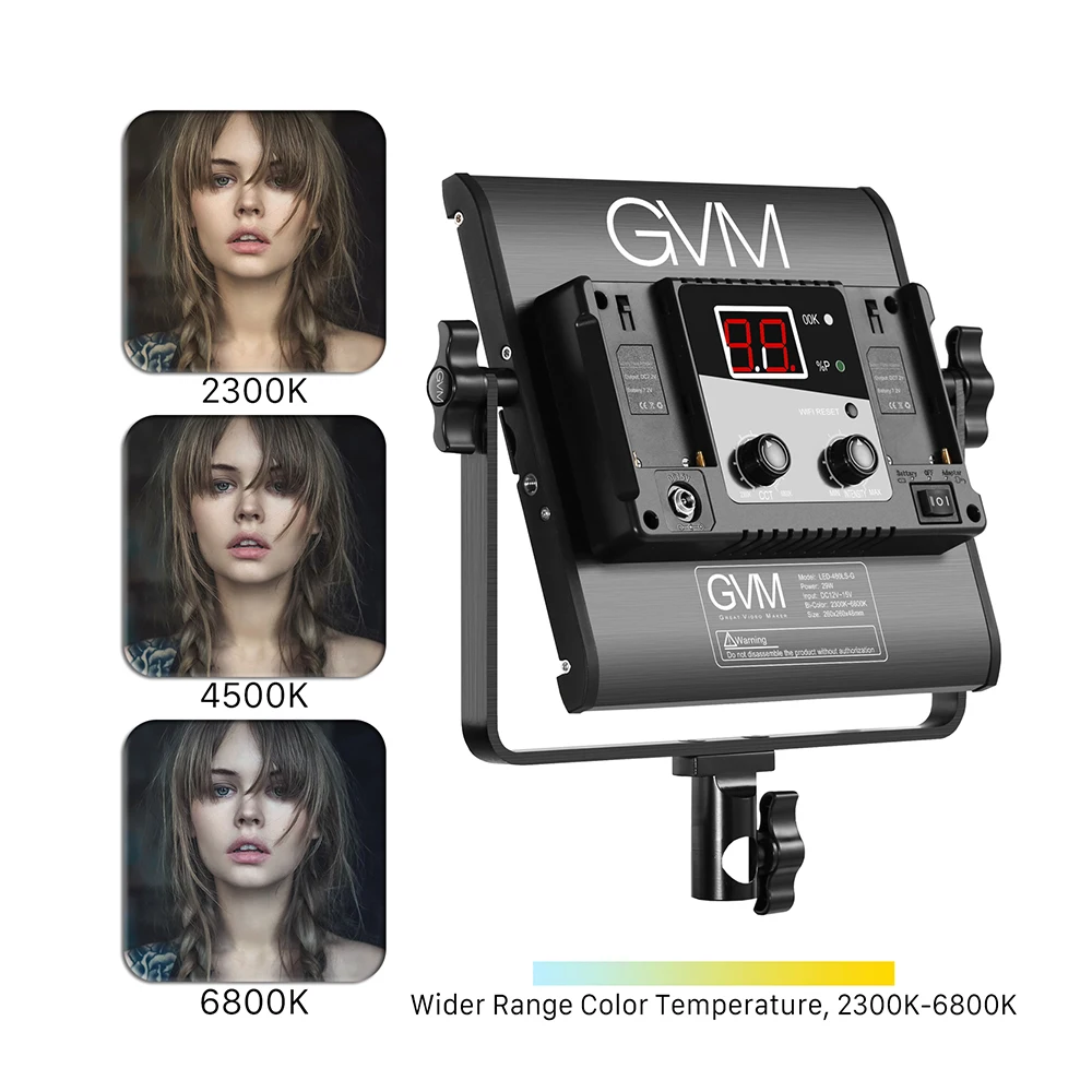 GVM светодиодный 480LS диммируемая двухцветная СВЕТОДИОДНАЯ панель для видеосъемки
