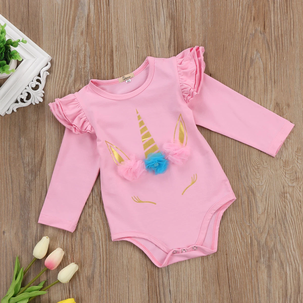 Новое поступление милые повседневные боди pudcoco с длинным рукавом для маленьких