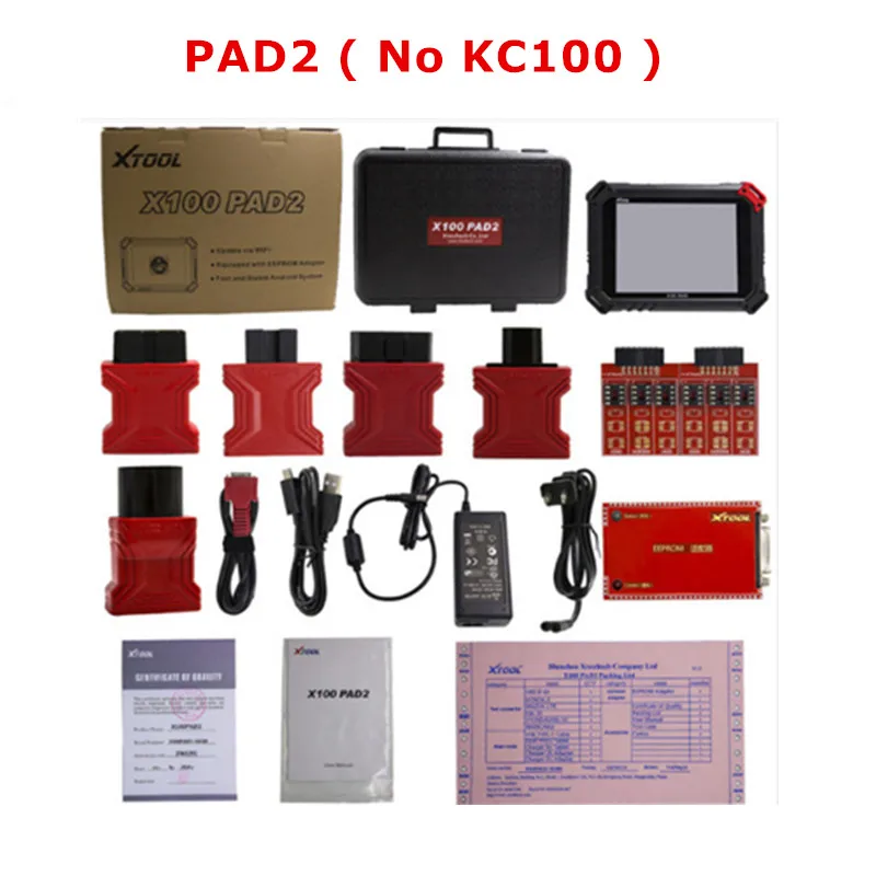 XTOOL X100 PAD2 Pro с KC100 автоматический ключ программист EEPROM DPF EPB EPS одометр масло TPMS X100 PAD 2 wifi диагностический инструмент - Цвет: PAD2 Without KC100