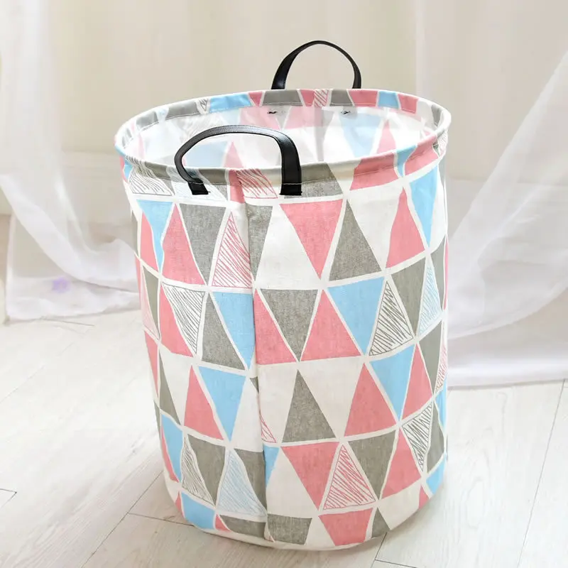 2017 Горячие ретро геометрический узор корзина для хранения складной