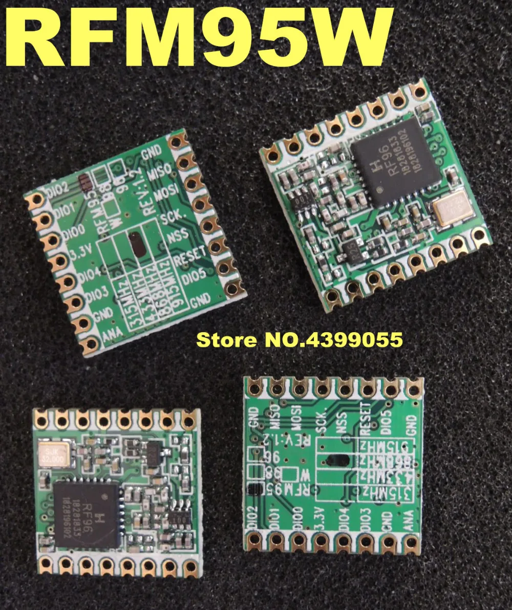 (4 шт.) RFM95 RFM95W 868 МГц 915 беспроводной трансивер LoRaTM | Электроника