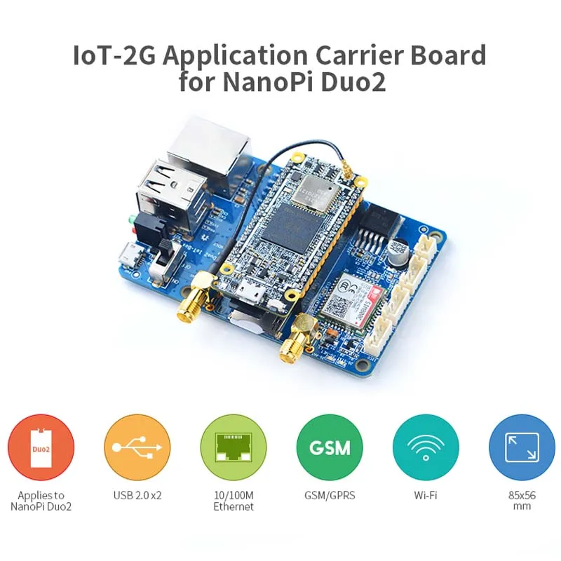 Nanopi Duo2 Расширенная задняя плата IoT Интернет вещей GSM/GPRS + WiFi двойная