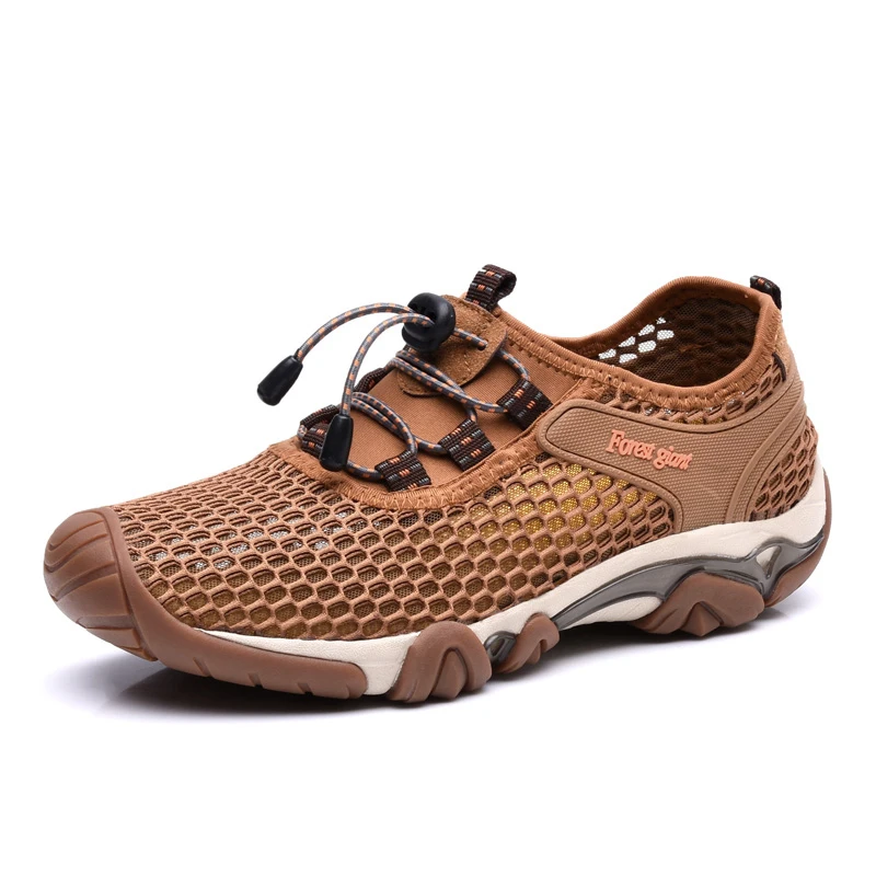 FOREST GIANT Men's Summer Shoes Size 38-44 Comfortable Men Casual Mesh Breathable Loafers Slip-on Footwear 1056 | Обувь