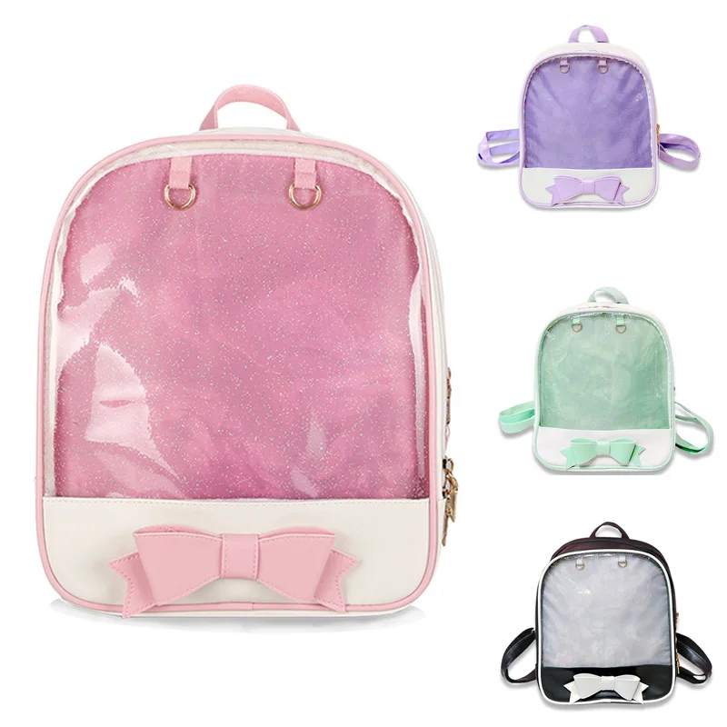 Прозрачный рюкзак с бантом Itabags, школьные сумки для девочек-подростков, дизайнерские сумки Ita Bookbag Bolsa