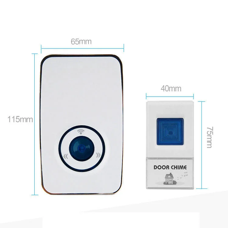 Беспроводной дверной звонок работающий на 650 футов с 2 подключаемыми приемниками