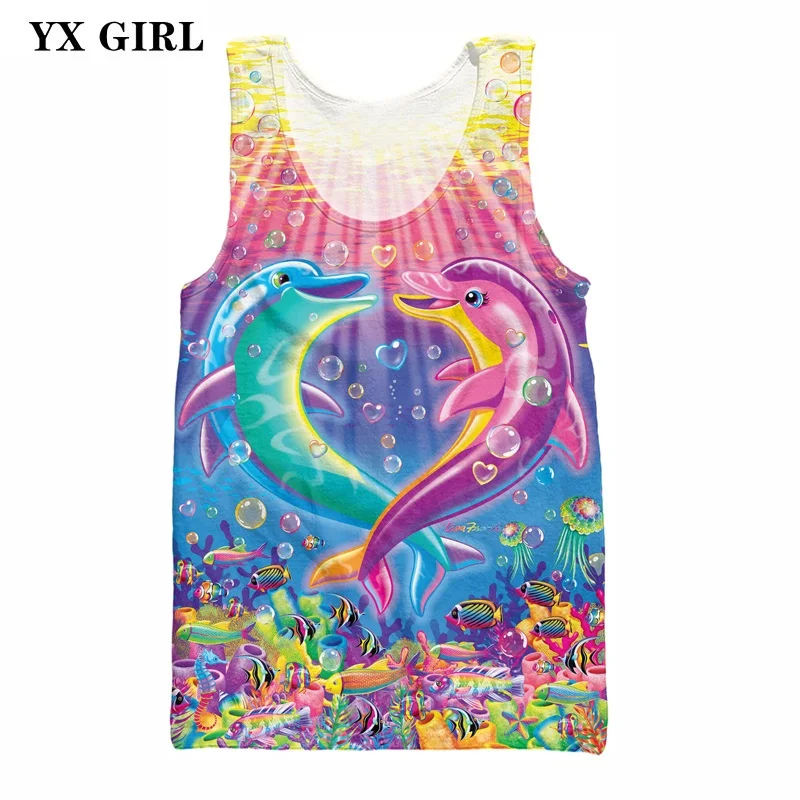 Новинка 2019 жилет с мультяшными животными для женщин и мужчин летние тонкие майки