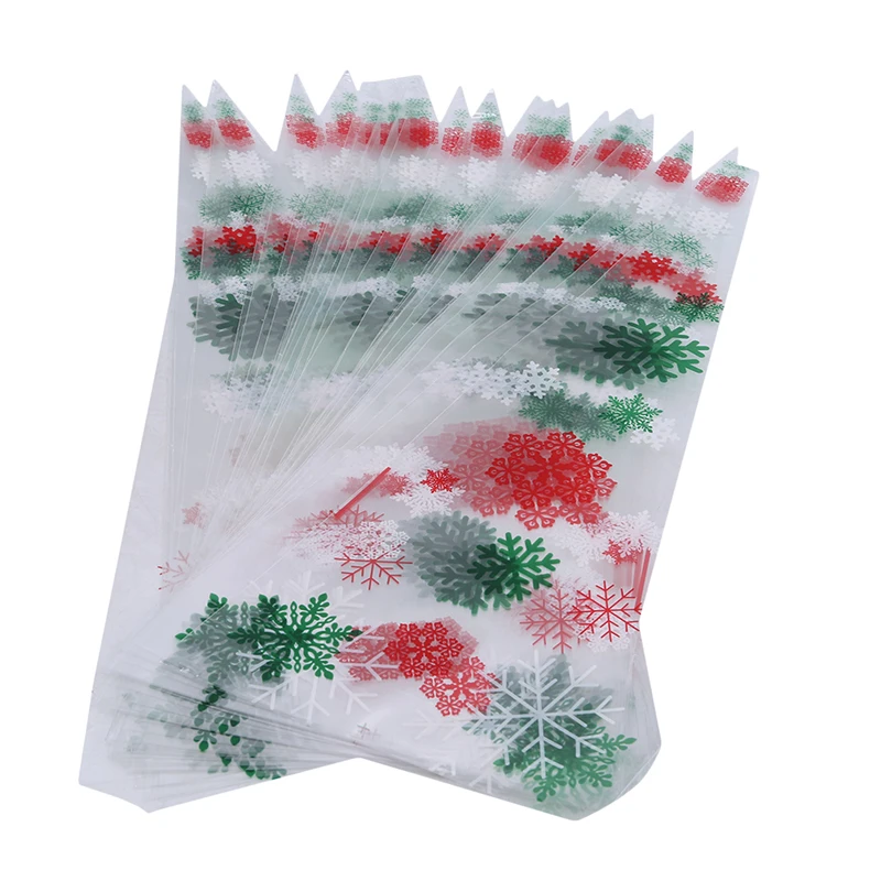 2020 Новая модная Рождественская пластиковая прозрачная сумка большая для печенья