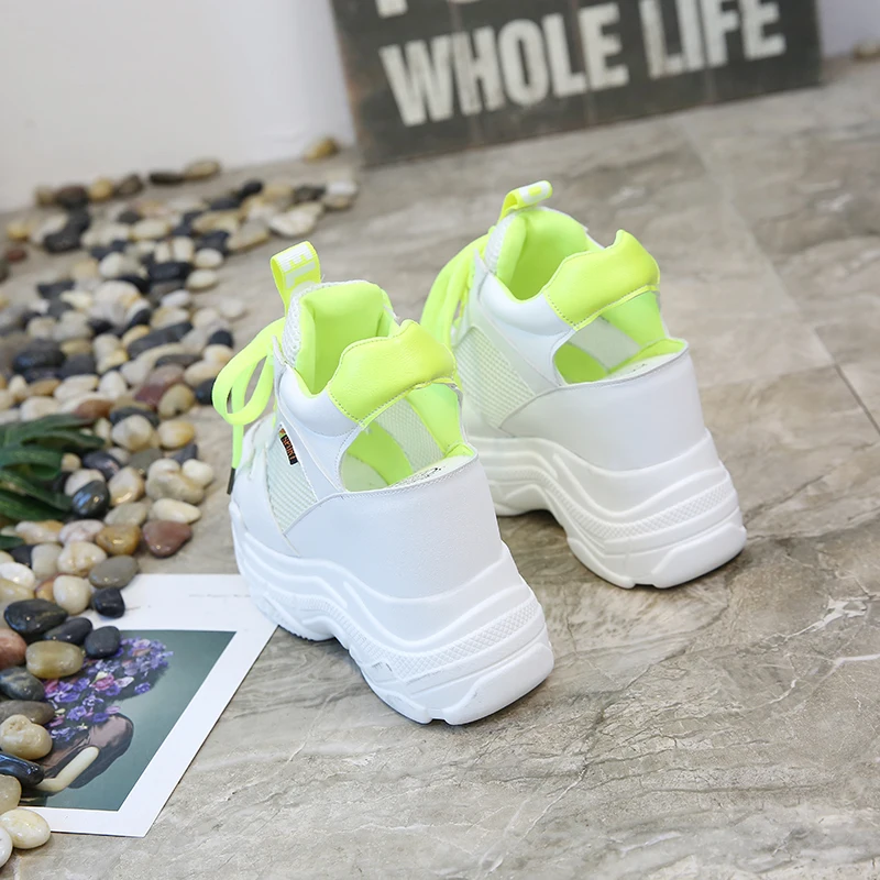 Женские сетчатые кроссовки повседневная обувь для тренировок на платформе