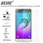 Закаленное стекло для SAMSUNG Galaxy J3 2016, защитный экран, 5 дюймов, J300 J310 J320, смартфон, Жесткий Чехол, 9H на кристаллах, тонкий