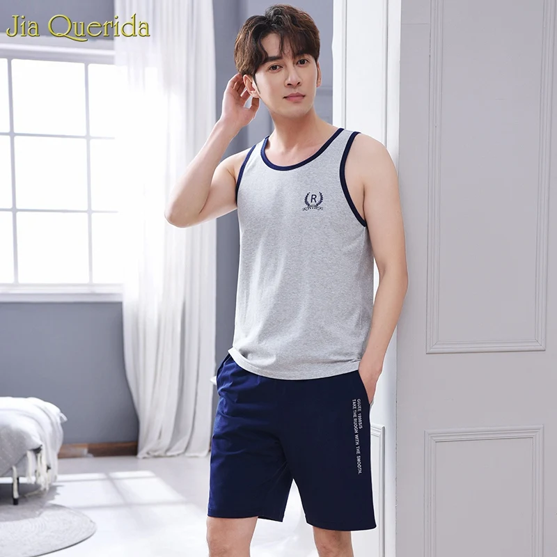Пижама Hombre 100% хлопок пижама одежда для сна модные летние короткие трусики без
