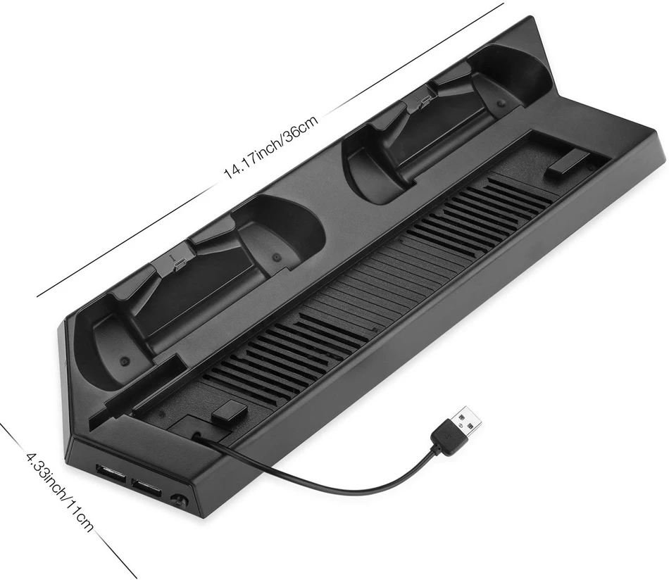 JKING игра консольная стойка для PS4 Slim консоли вертикальная игровая консольная стойка док-станция с двойной зарядная станция дропшиппинг