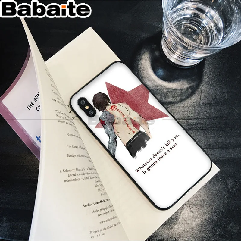 Babaite Marvel the winter solider bucky barnes Топ детальный чехол для телефона для Apple iPhone 8 7 6 6S Plus X XS MAX 5 5S SE XR - Цвет: 4