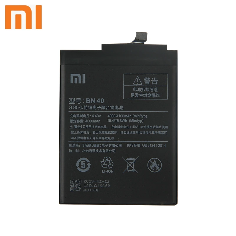 Оригинальный аккумулятор XIAOMI BN40 для Redmi 4 Pro Prime 3g ram 32G rom Edition Redrice запасная батарея