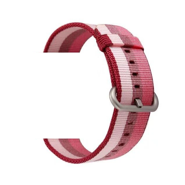 Ремешок 22 мм 20 мм для samsung gear sport S2 S3 Classic Frontier galaxy watch 42 мм 46 мм Pebble Time стальной ремешок huami amazfit bip - Цвет ремешка: berry red