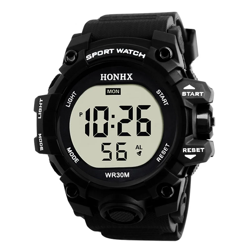 

Men's Clock Sport Digital LED Waterproof Wrist Watch Luxury Men Analog Digital Military Army Stylish Mens Electronic watch A40