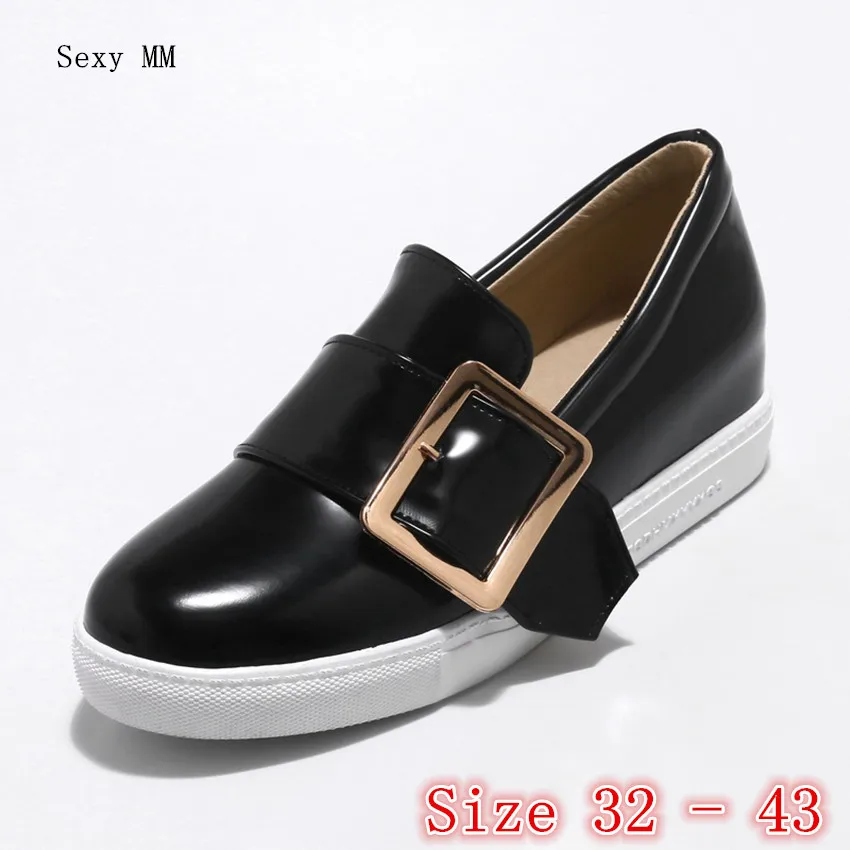 Campus Student Slip On Shoes Women Oxfords Loafers Flats Woman Casual Flat Plus Size 32 33 - 40 41 42 43 | Обувь