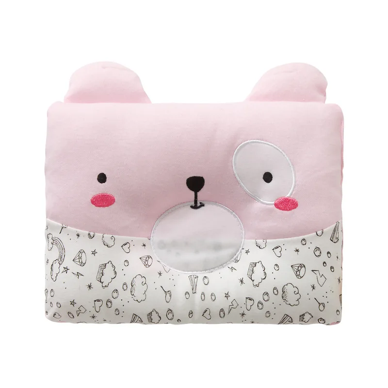 Cartoon Boys Girls Baby Pillow Soft Cotton Newborn Shaping Pillows |