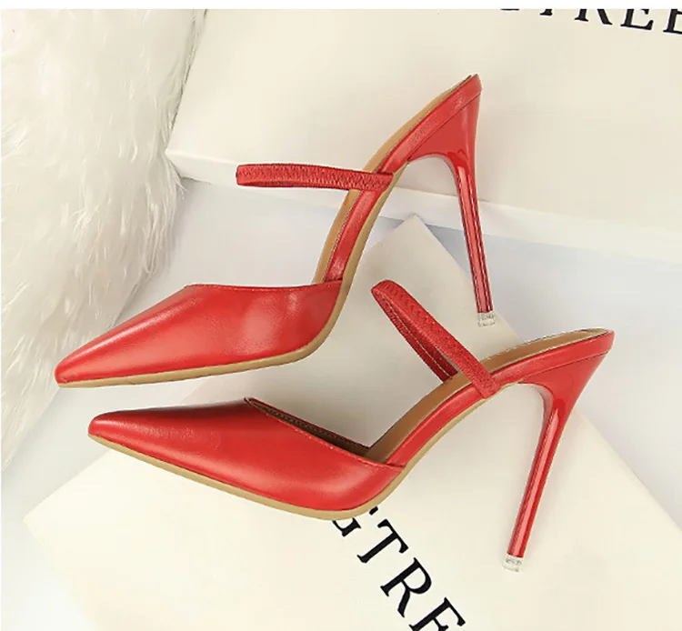 BIGTREE/обувь; женские туфли-лодочки в стиле ретро; пикантная женская обувь на высоком каблуке; коллекция года; летние женские шлепанцы; женские Вечерние туфли на каблуке-шпильке